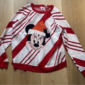 Disney Red and White Minnie Mouse Sweater